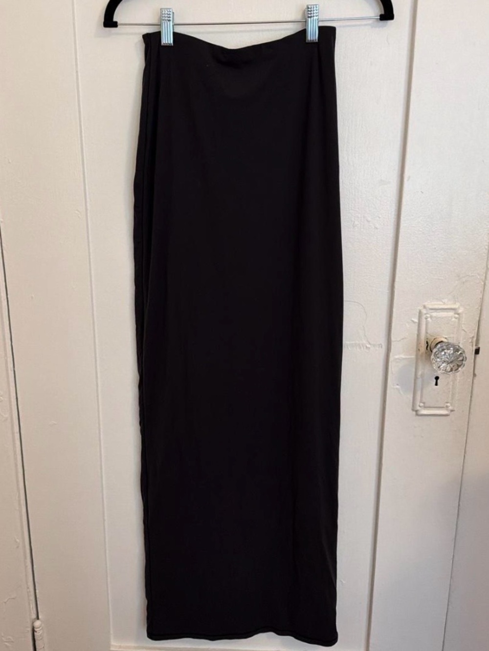 SKIMS Black Maxi Straight Skirt - Small